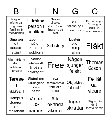 mello bingo Card