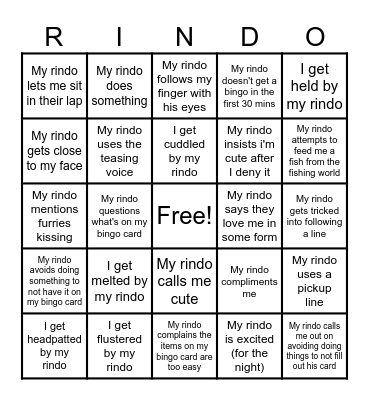 ♡ Rindo ♡ Bingo Card