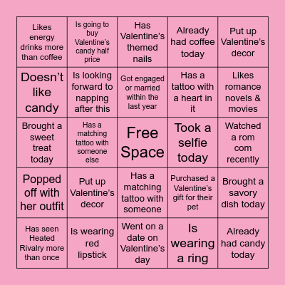 Find a Gal Who... Bingo Card
