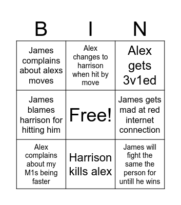 JJS bingo Card