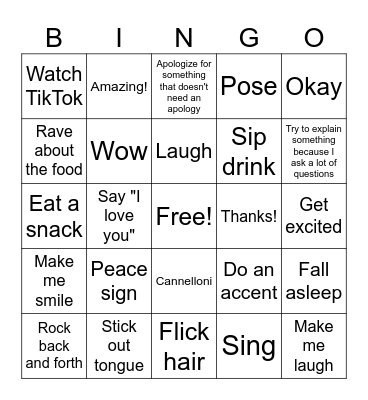 Valentine's Day Bingo Card