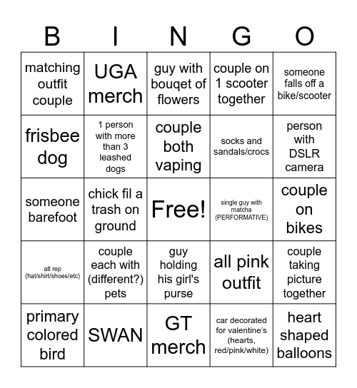 02/14 BINGO Card