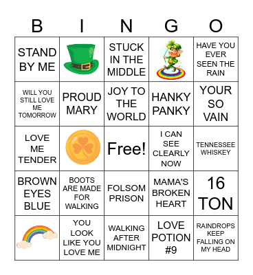 ST PATRICKS DAY Bingo Card