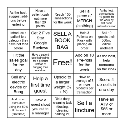 Grow+ BINGO Week of 2/15____________ Bingo Card