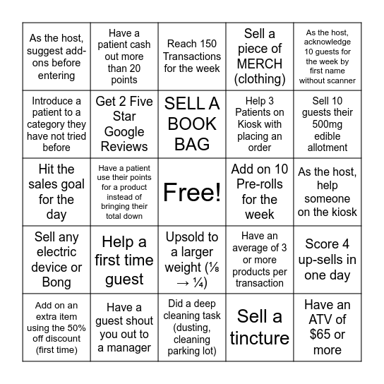 Grow+ BINGO Week of 2/15____________ Bingo Card