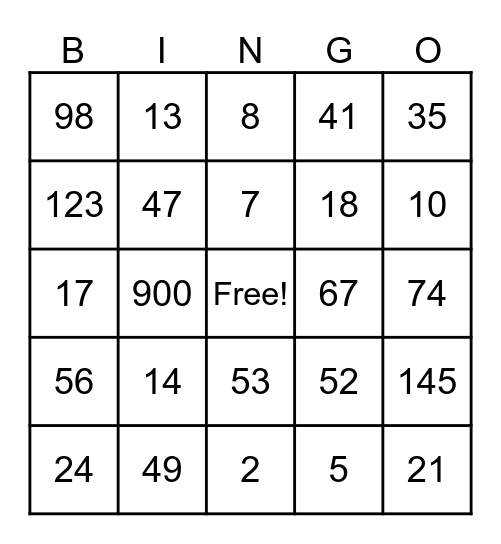 Valentine's Day! Bingo Card