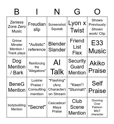 Saturday Session Bingo V3 Bingo Card