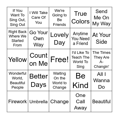 R3 - R4 | Embrace Bingo Card