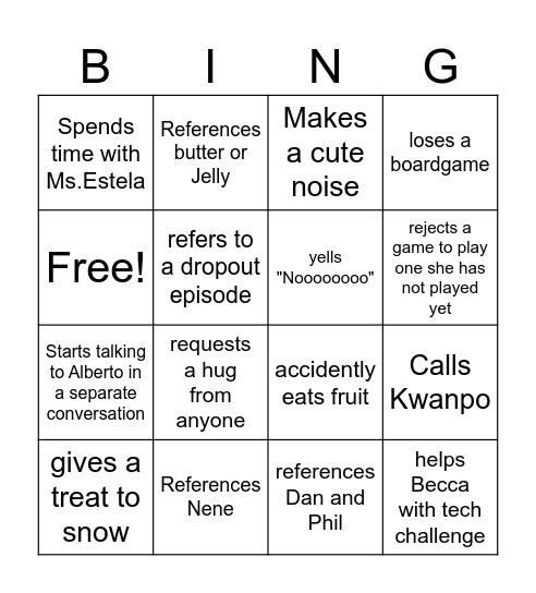 Ananya! Be my Valentine Bingo Card