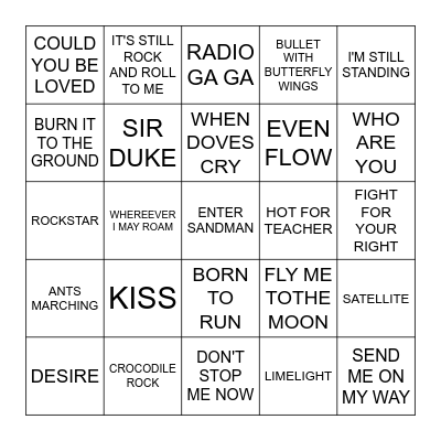ONE WADE, MANY HARTZ Bingo Card