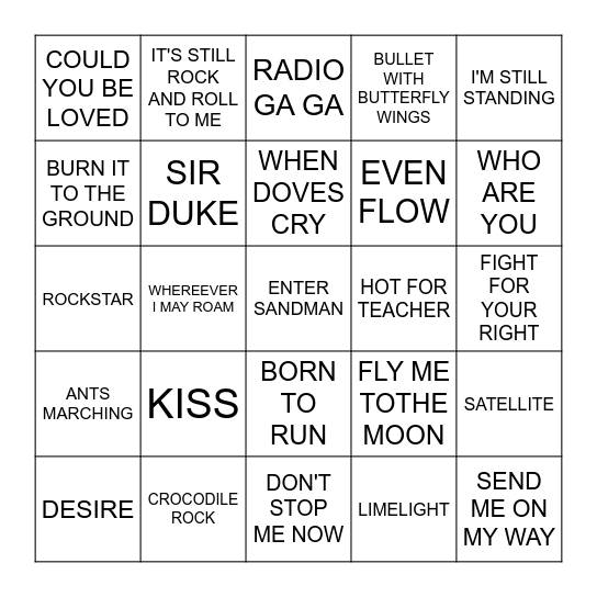 ONE WADE, MANY HARTZ Bingo Card