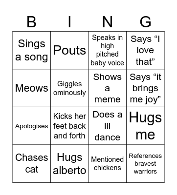 Apoorva Bingo Card