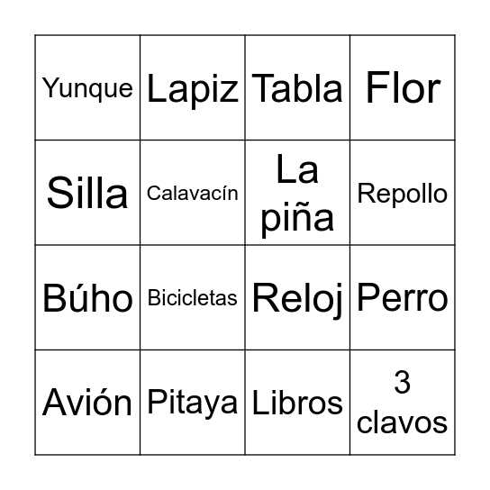Bingo figura Bingo Card