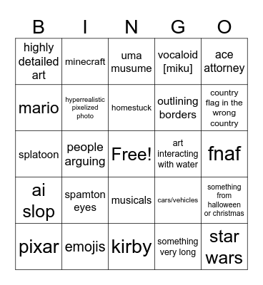 Ultimate Wplace Bingo Card