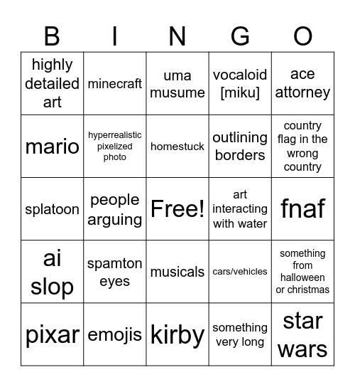Ultimate Wplace Bingo Card