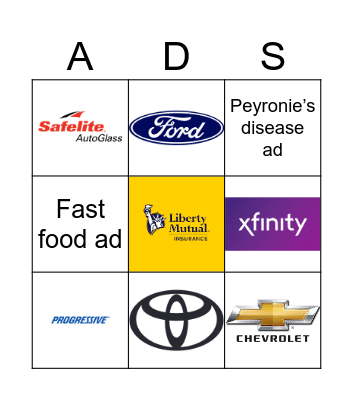 Daytona 500 Bingo Card