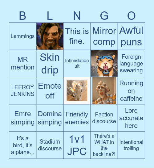 BLUNQUEST BLINGO TIME Bingo Card