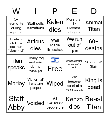 hitler pd bingo yayyy🥳 Bingo Card