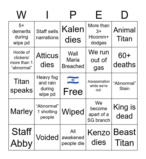 hitler pd bingo yayyy🥳 Bingo Card