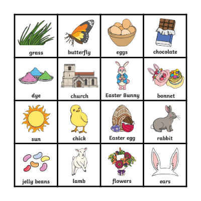 EASTER BINGO Card