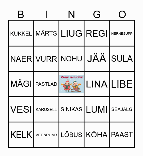 VASTLAD Bingo Card