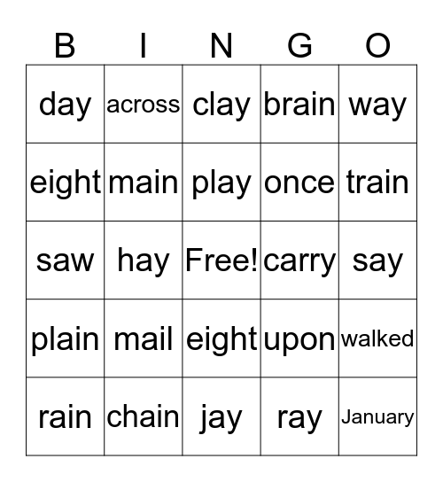 Drake's Tail Bingo Card