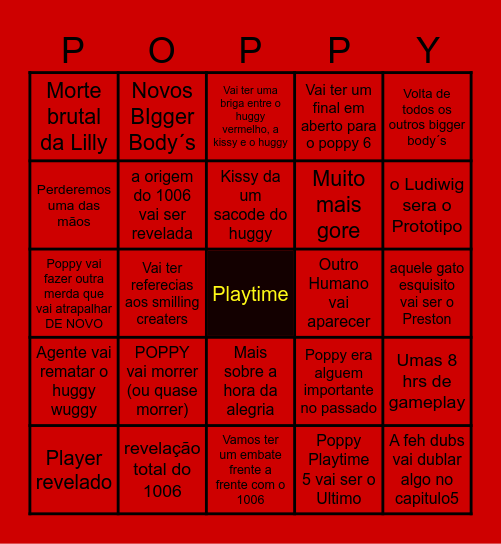 Chapter 5 Bingo Card