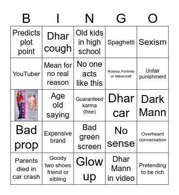 Dhar Mann bingo V.9 Bingo Card