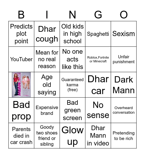 Dhar Mann bingo V.9 Bingo Card