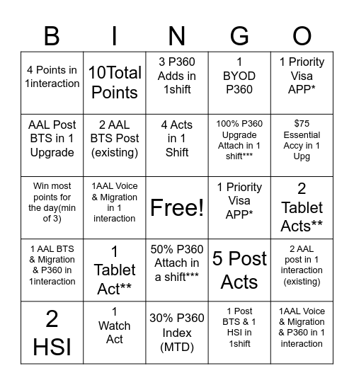 Week 2/14-2/20 Bingo Card