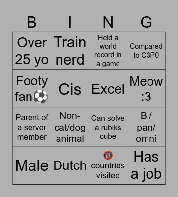 Jotham bi-ngo Bingo Card