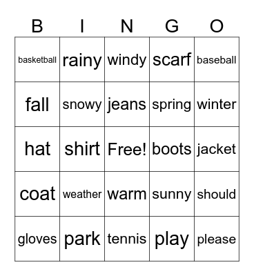 Intro - Unit 4 Review Bingo Card
