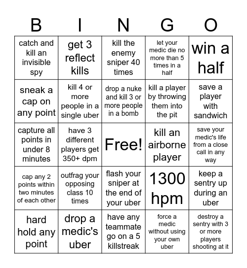 swiftwater bingo Card