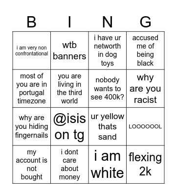 Star Bingo Card