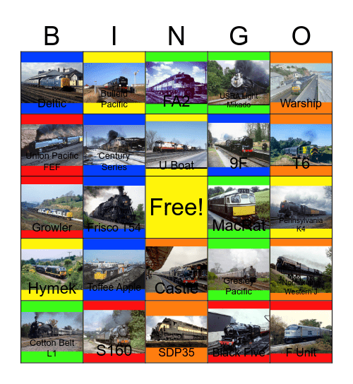 Trackmaster Trains that I would make before Michael Brandon's Death one day Bingo Card