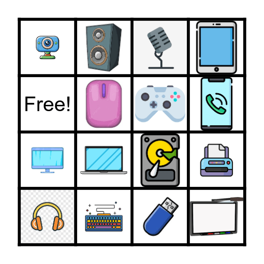 Input/Output Bingo Card