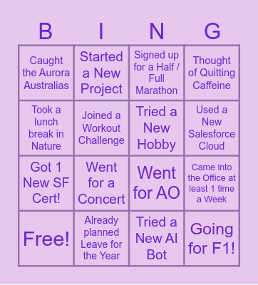 SFBG 2026 NEW YEAR Bingo Card