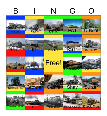 PlaRail Trains that I would like to make before Takashi Nagasako's Death one day Bingo Card