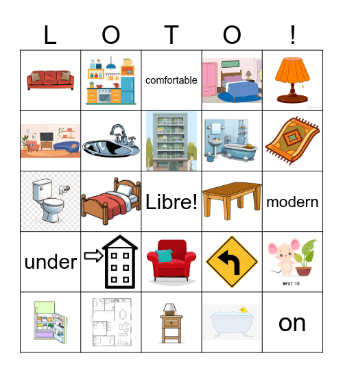 La Maison Bingo Card