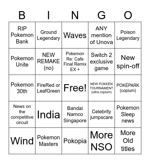 POKEMON DAY 2026 Bingo Card