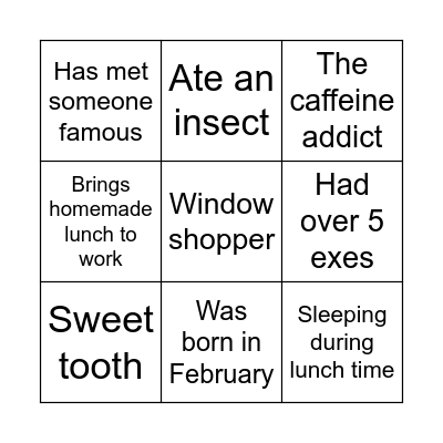 Regional Purchasing Ops BINGO 1 Bingo Card
