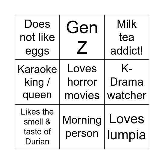 Regional Purchasing Ops BINGO 2 Bingo Card