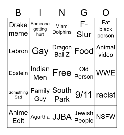 IG Reels Bingo Card