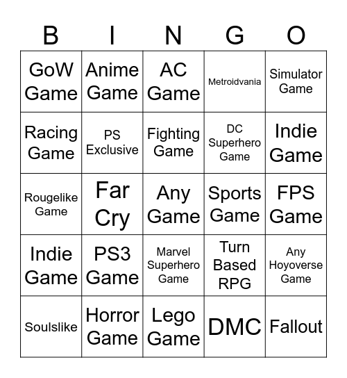 Platinum Bingo 2026 Bingo Card