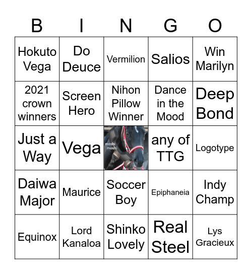 PakaLive Uma Predictions Bingo Card