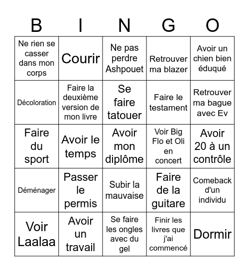 Bingo 2026 Bingo Card