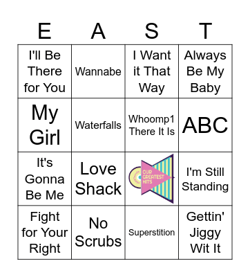 Oldies SING-O Bingo Card