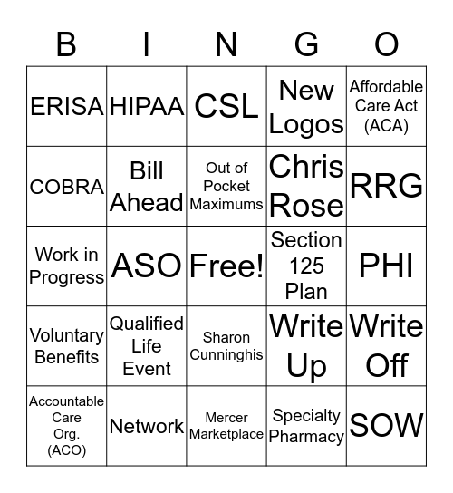 OBL BINGO Card