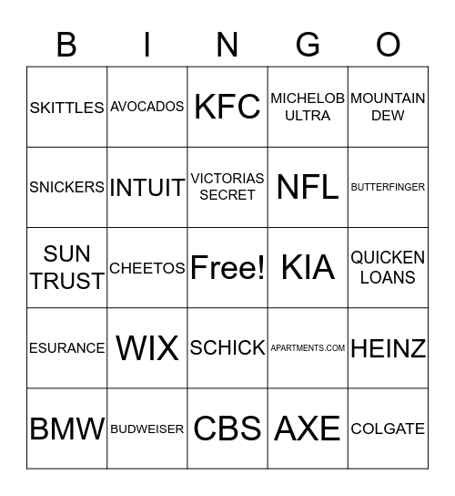 LAVISTA KENO Bingo Card