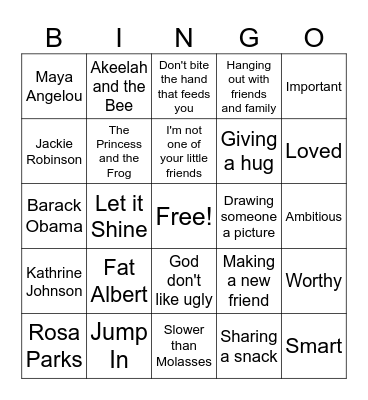 Love and History Bingo Card